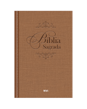 Bíblia Sagrada NVI - Marrom: Muito prática e bonita - Com as palavras de Jesus em vermelho