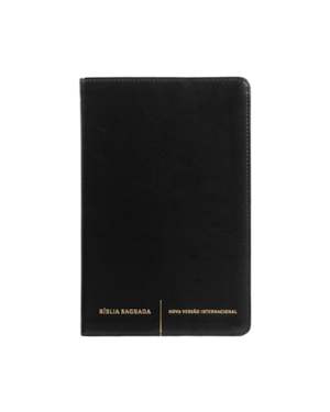 BÍBLIA SAGRADA NVI SLIM, CAPA LUXO PRETA