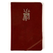 BÍBLIA SAGRADA NVI SLIM, LUXO, TECIDO CEREJA SOBRE CAPA DURA COM ELÁSTICO TRANSVERSAL