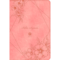 Bíblia Sagrada NVT | Capa Couro Luxo Salmão | Feminina: Bíblia Premium | Nova Versão Transformadora