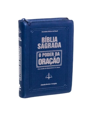 BÍBLIA SAGRADA - O PODER DA ORAÇÃO AZUL - SEM BORDA