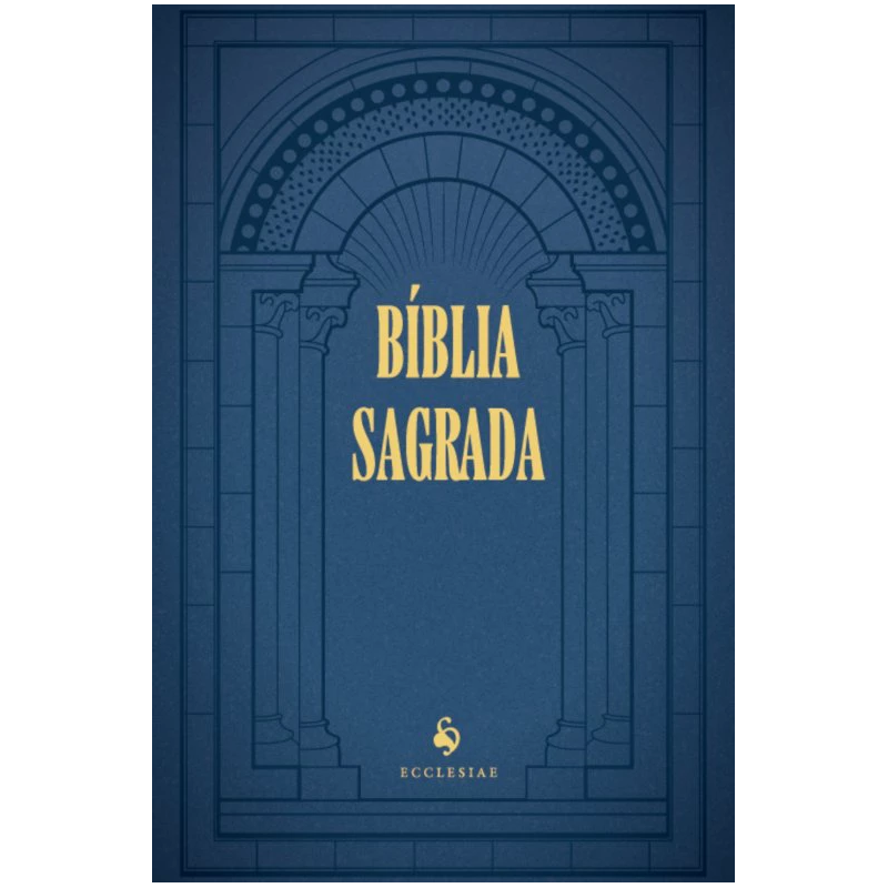 BÍBLIA SAGRADA - TRADUÇÃO DO PE. MANUEL DE MATOS SOARES (CAPA AZUL)