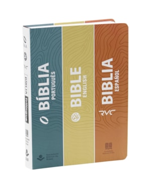 BÍBLIA SAGRADA TRÍLINGUE NAA| ESV | RVC DE ESTUDO, LETRA REGULAR, COM MAPA, CAPA SEMI FLEXÍVEL ILUSTRADA: CINZA: NOVA ALMEIDA ATUALIZADA (NAA)