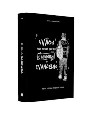 BÍBLIA SAGRADA VÃO PELO MUNDO | NVI | LETRA MAIOR | CAPA DURA ILUSTRADA