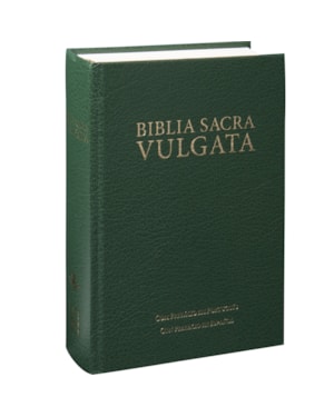 BÍBLIA SAGRADA VULGATA, LETRA REGULAR, COM MAPA, CAPA DURA VERDE: EDIÇÃO ACADÊMICA