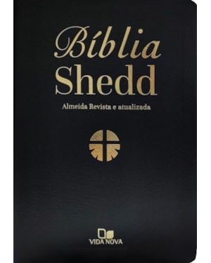 Bíblia shedd - couro bonded preta