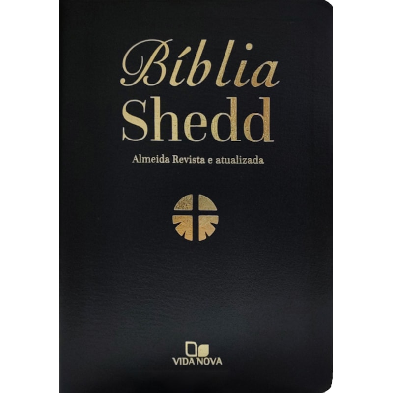 Bíblia shedd - couro bonded preta
