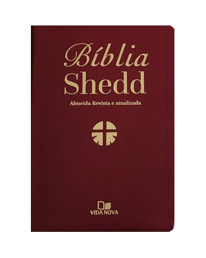 Bíblia shedd - couro bonded vinho