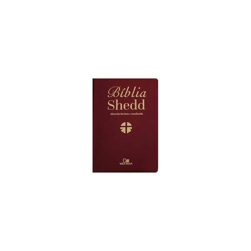 Bíblia shedd - couro bonded vinho