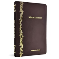 BÍBLIA SLIM ARC CAPA LUXO MARROM