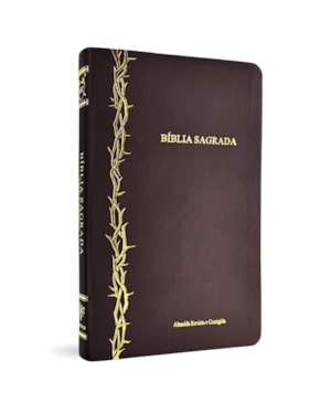 BÍBLIA SLIM ARC CAPA LUXO MARROM