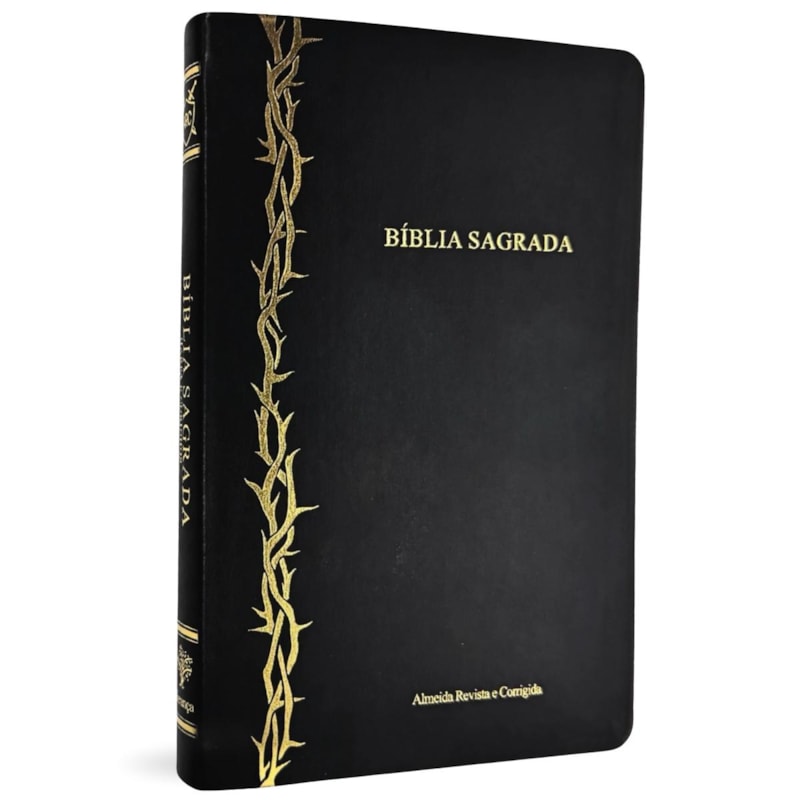 BÍBLIA SLIM ARC CAPA LUXO PRETA