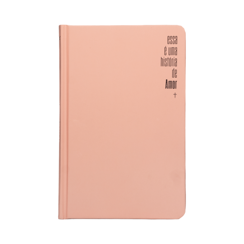BÍBLIA SLIM NVI, CAPA DURA ROSA, LUXO, ESTA É UMA HISTÓRIA DE AMOR: BÍBLIA NVI COMPACTA