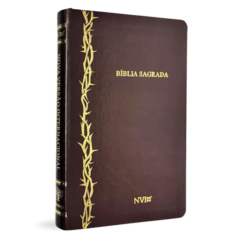 BÍBLIA SLIM NVI CAPA LUXO MARROM