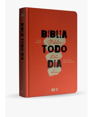 Bíblia Todo Dia Letra Grande: Capa Laranja