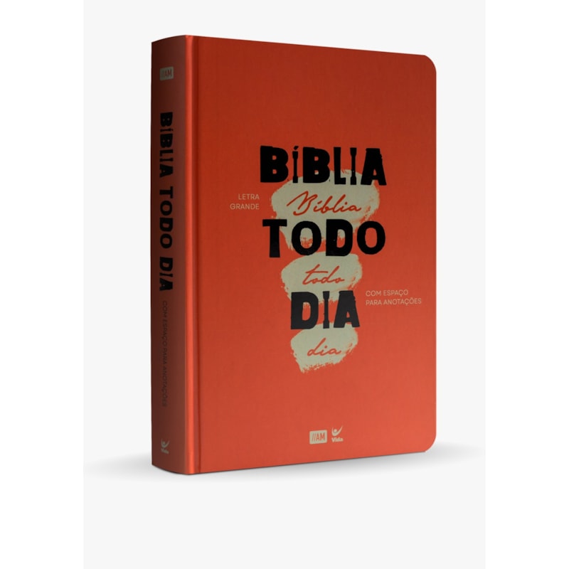 Bíblia Todo Dia Letra Grande: Capa Laranja