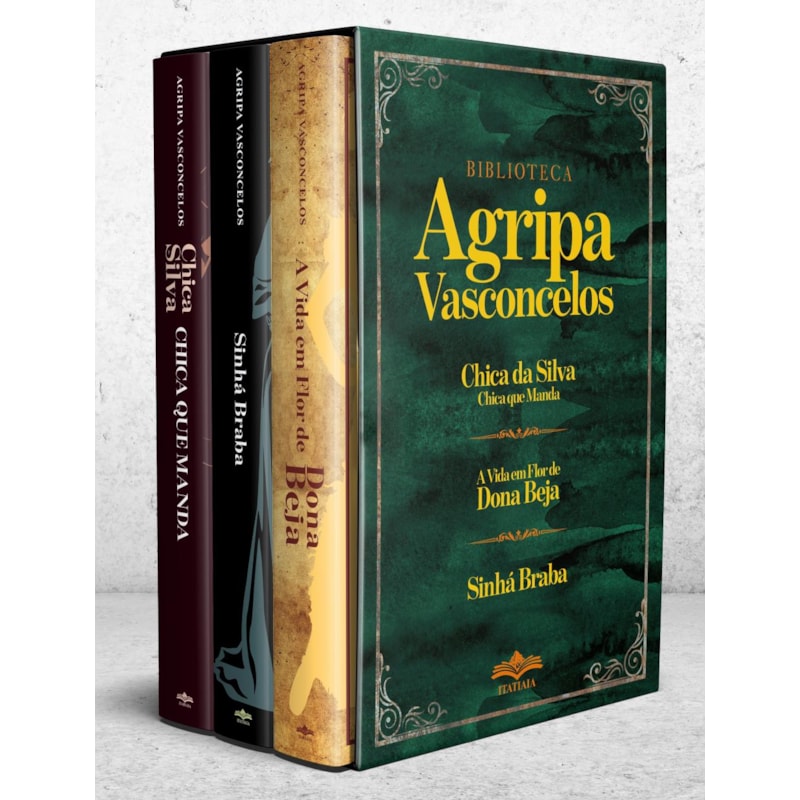BIBLIOTECA AGRIPA VASCONCELOS - BOX COM 3 LIVROS