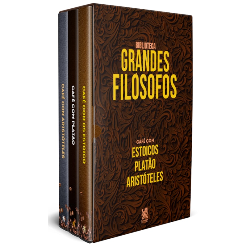 BIBLIOTECA CAFÉ COM OS FILÓSOFOS - BOX COM 3 LIVROS