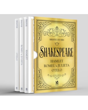 BIBLIOTECA DE OURO - SHAKESPEARE - BOX COM 3 LIVROS