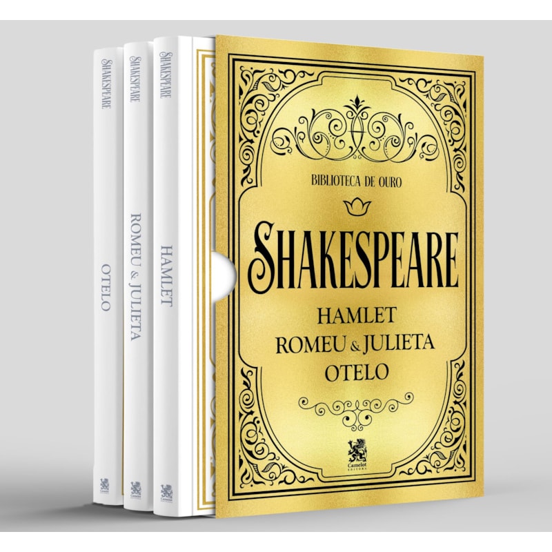 BIBLIOTECA DE OURO - SHAKESPEARE - BOX COM 3 LIVROS