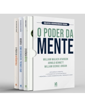 BIBLIOTECA DESENVOLVIMENTO PESSOAL: O PODER DA MENTE - BOX COM 3 LIVROS