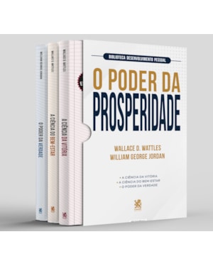 BIBLIOTECA DESENVOLVIMENTO PESSOAL: O PODER DA PROSPERIDADE - BOX COM 3 LIVROS