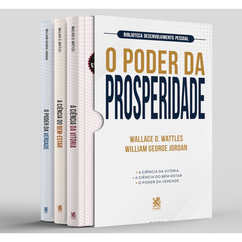 BIBLIOTECA DESENVOLVIMENTO PESSOAL: O PODER DA PROSPERIDADE - BOX COM 3 LIVROS