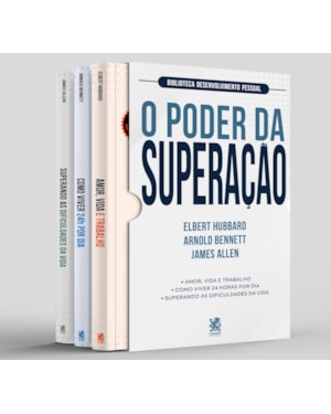 BIBLIOTECA DESENVOLVIMENTO PESSOAL: O PODER DA SUPERAÇÃO - BOX COM 3 LIVROS