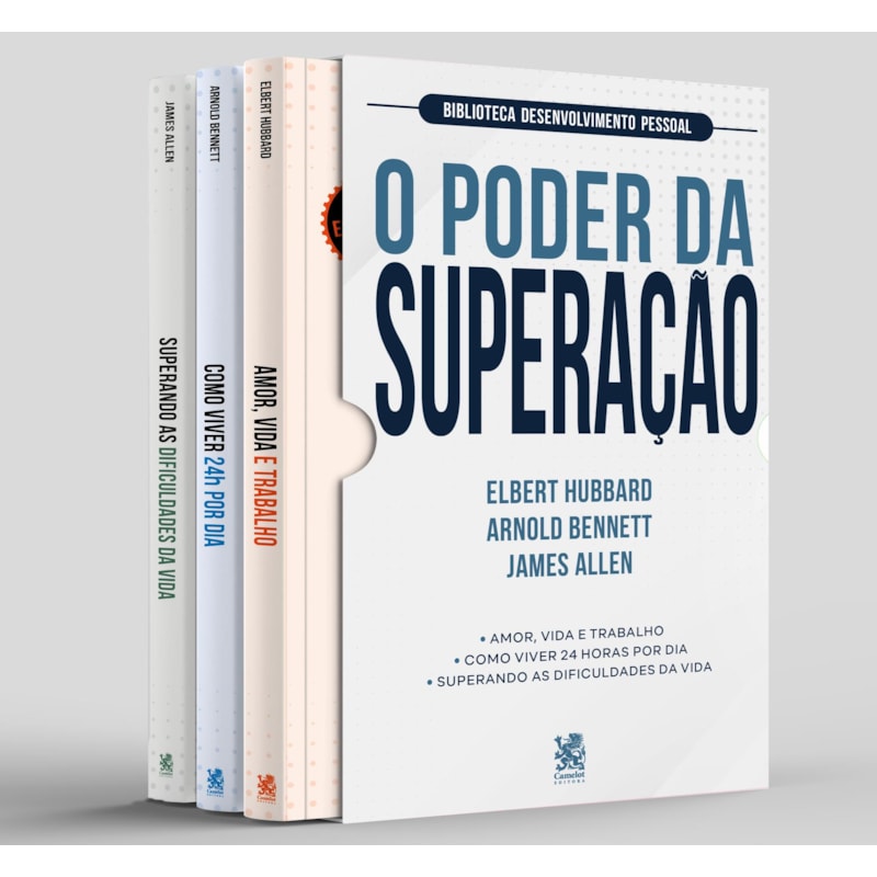 BIBLIOTECA DESENVOLVIMENTO PESSOAL: O PODER DA SUPERAÇÃO - BOX COM 3 LIVROS
