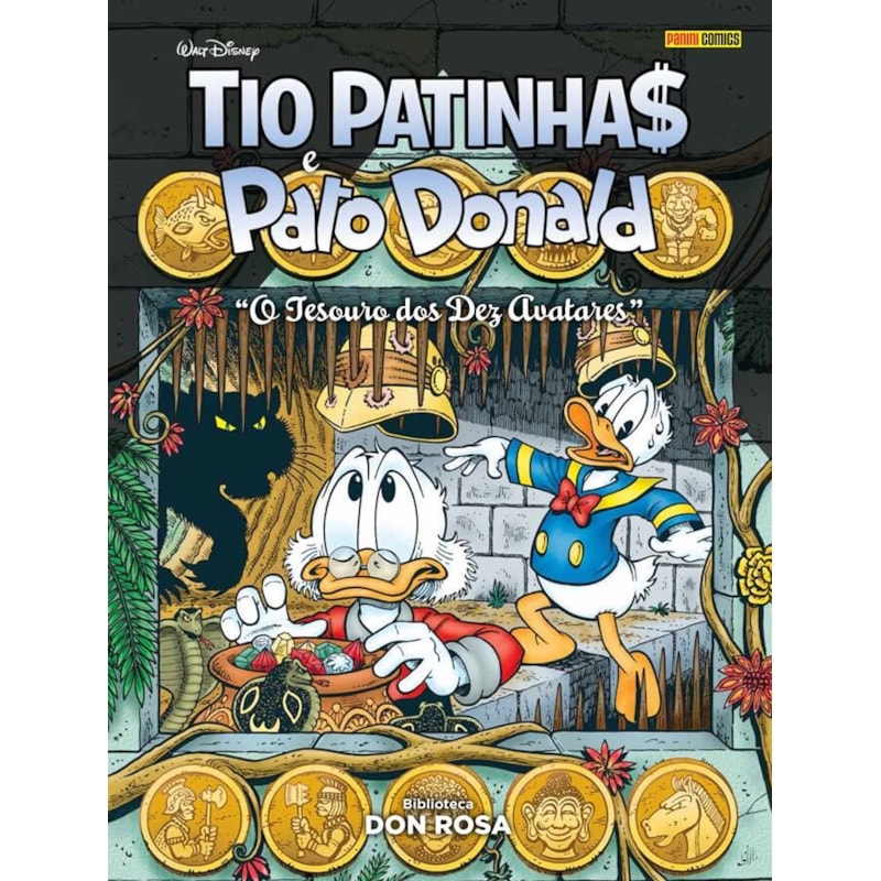 Biblioteca don rosa: tio patinha$ e pato donald: "o tesouro dos dez avatares"