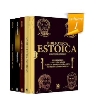 BIBLIOTECA ESTOICA: GRANDES MESTRES VOLUME I - BOX COM 4 LIVROS