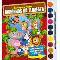 BICHINHOS DA FLORESTA LIVRO PARA PINTAR COM AQUARELA