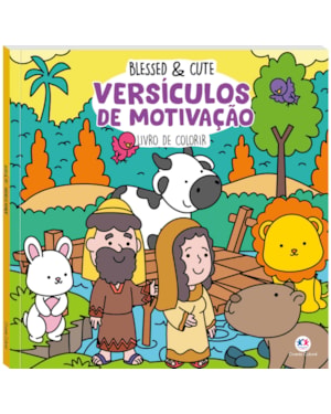 Blessed e Cute - Versículos de Motivação Para Colorir