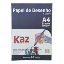 BLOCO KAZ PAPEL CANSON A4 210MMX297MM 150M/G² BRANCO COM 20 FOLHAS