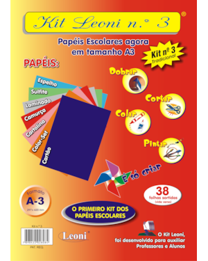 BLOCO LEONI KIT LEONI N°3 A3 297MMX420MM 38 FOLHAS SORTIDAS