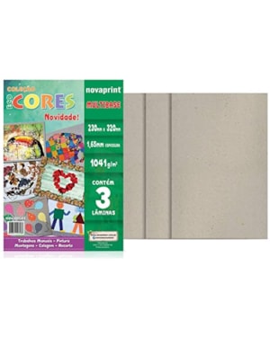 BLOCO NOVAPRINT ECOCORES MULTIBASE A3 230MMX320MM 1041G/M² COM 3 LAMINAS
