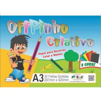 BLOCO OFFPINHO CRIATIVO A3 120G/M² 20 FLS SORTIDAS