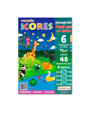 BLOCO PAPEL QUE SE DOBRA KIT DOBRADURA A4 210MMX297MM 75M/G² 48 FOLHAS SORTIDAS