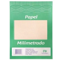 BLOCO PAPEL SULFITE  MILIMETRADO A4 210MMX297MM 56G/M² COM 50 FLS