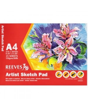 BLOCO REEVES ESBOCO A4 210MMX297MM 130G/M² 80 FOLHAS