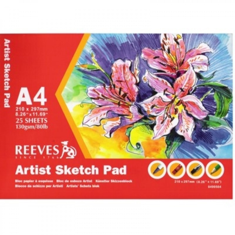 BLOCO REEVES ESBOCO A4 210MMX297MM 130G/M² 80 FOLHAS