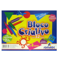 BLOCO ROMITEC CRIATIVO 325MMX255MM 120G/M² 32 FOLHAS SORTIDAS