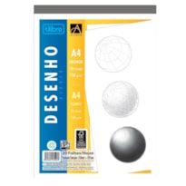 BLOCO TILIBRA PAPEL CANSON A4 210MMX297MM 50G/M² BRANCO 20 FOLHAS