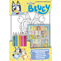 BLUEY COLORINDO COM ADESIVOS