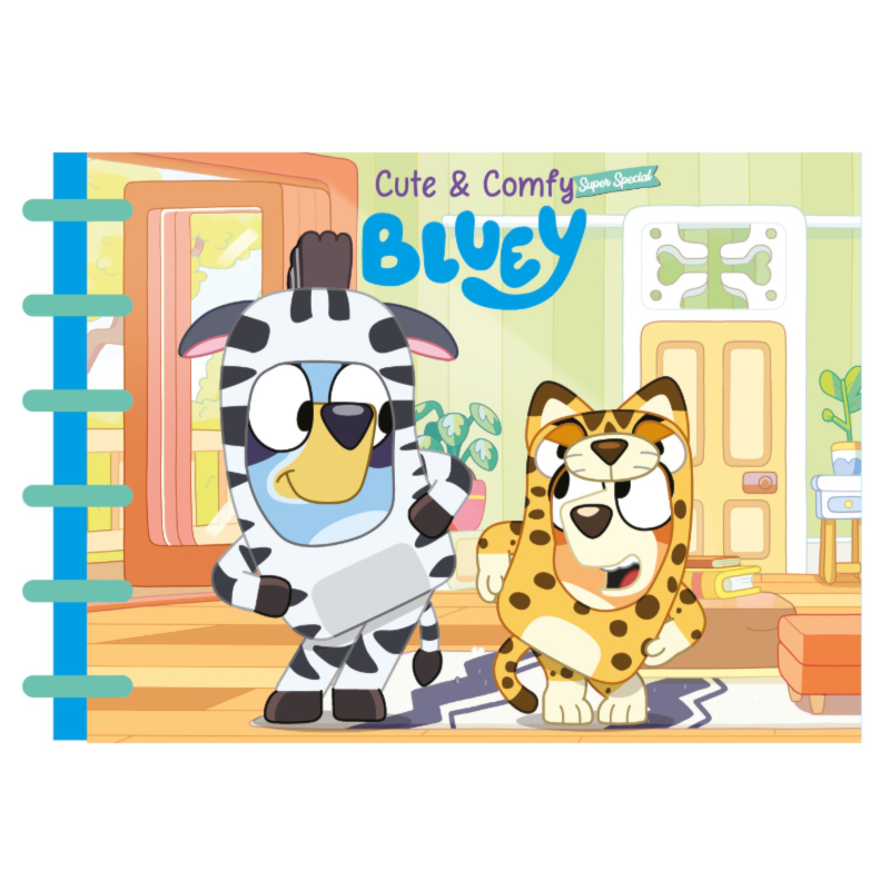 BLUEY CUTE & COMFY SUPER SPECIAL - LIVRO DE COLORIR INFANTIL - ENCADERNAÇÃO EM DISCO