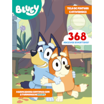 BLUEY LIVRO TELA DE PINTURA E ATIVIDADES