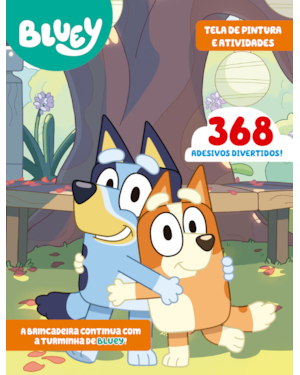 BLUEY LIVRO TELA DE PINTURA E ATIVIDADES