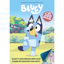 BLUEY MEGAPRANCHETA PARA COLORIR COM ADESIVOS