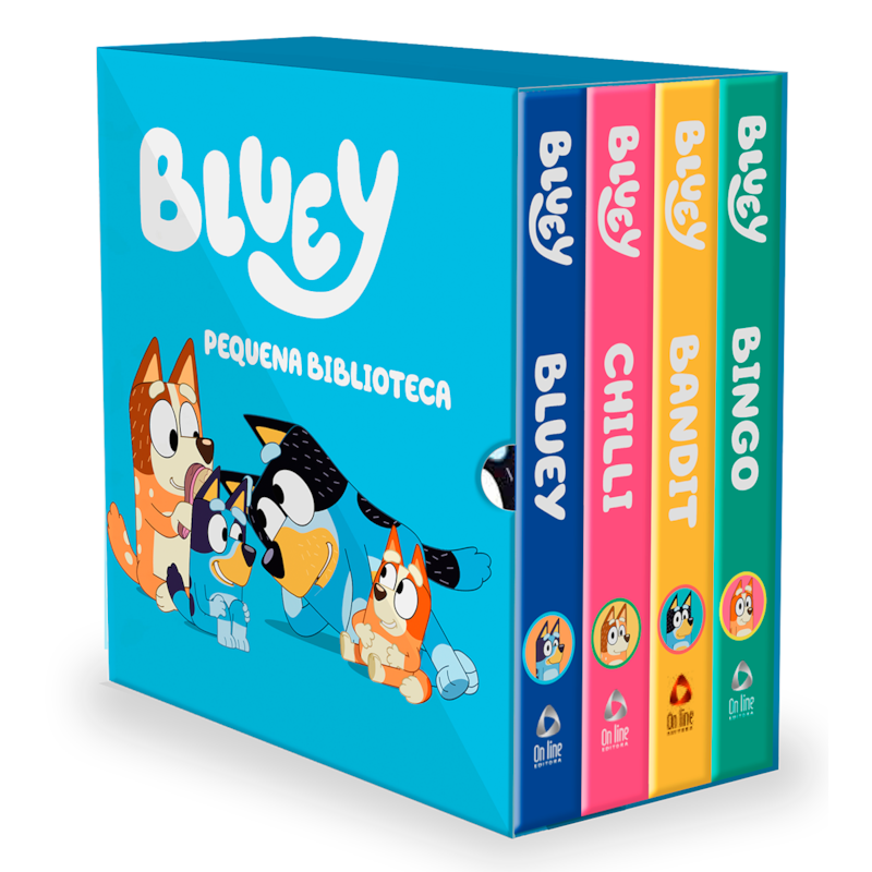 BLUEY PEQUENA BIBLIOTECA DA BLUEY - BOX COM 4 LIVRINHOS
