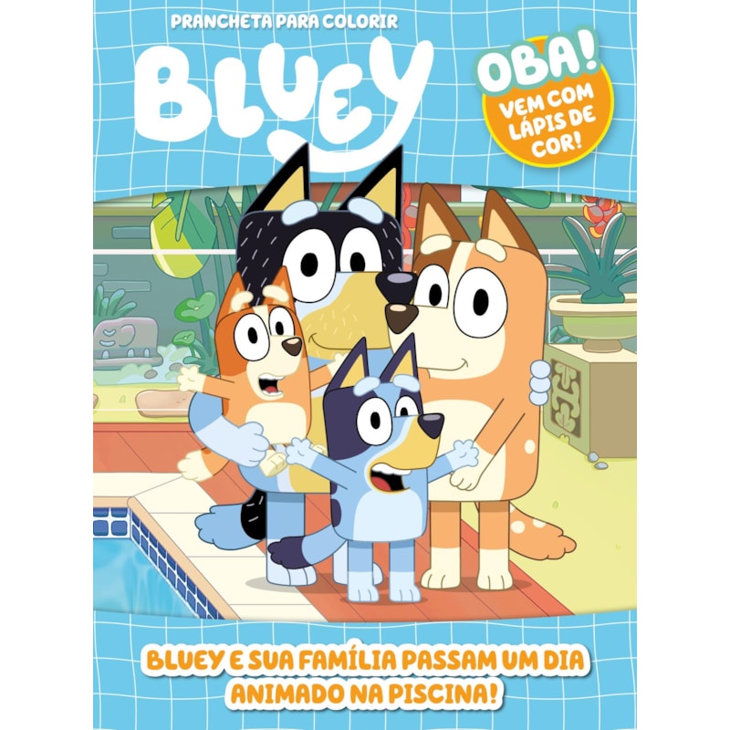 BLUEY PRANCHETA PARA COLORIR